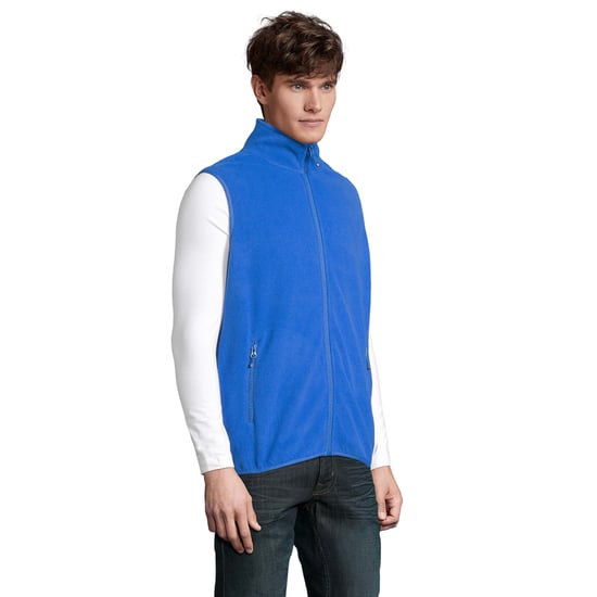 SOLS Unisex Adult Factor Fleece Zipped Body Warmer (Royal Blue) - Image 3