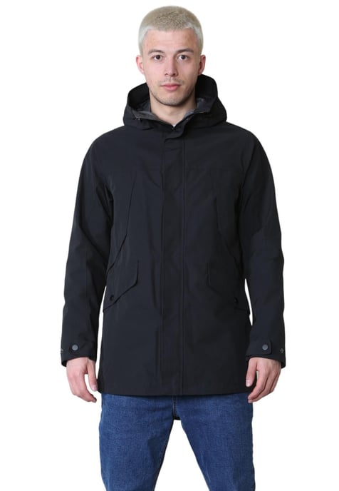 Marks and Spencer Chaqueta Mac Stormwear de algodón con capucha - Image 1