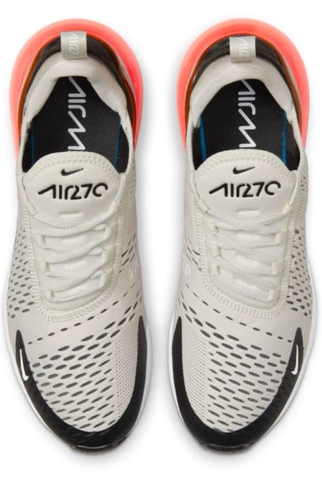 Zapatillas Nike Air Max 270, Negro/Hueso claro-Hot Punch - Image 6