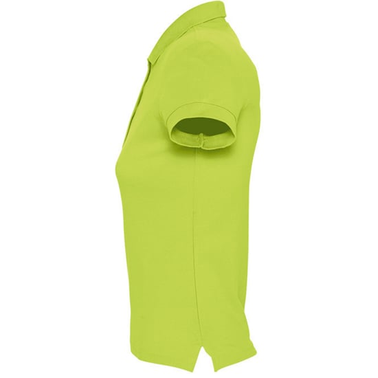 SOLS Womens/Ladies Passion Pique Short Sleeve Polo Shirt (Apple Green) - Image 3