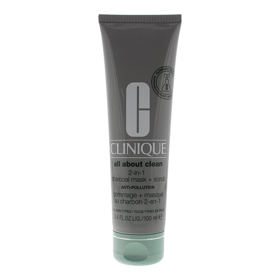 Clinique All About Clean 2-In-1 Charcoal Mask + Scrub 100ml - Image 1