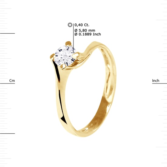 DIADEMA - Ring - Diamond - Yellow Gold