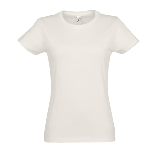SOLS Womens/Ladies Imperial Short-Sleeved T-Shirt (Off White) - Image 1