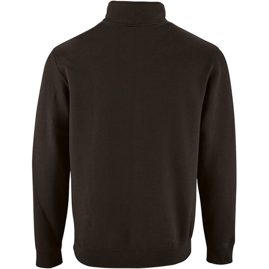 SOLS Mens Stan Contrast Zip Neck Sweatshirt (Black) - Image 2