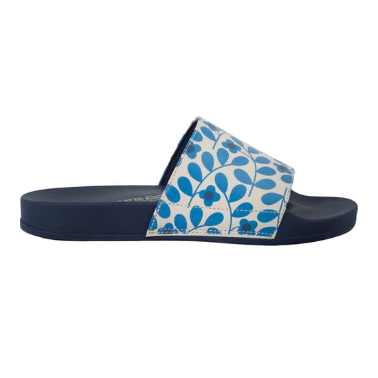 Regatta Womens/Ladies Orla Kiely Jasmine Flower Sliders (Blue) - Image 1