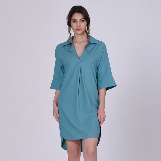 Cotton minimalist shirt dress - Image 1