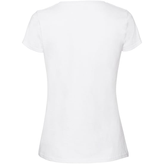 Fruit Of The Loom Womens/Ladies Ringspun Premium T-Shirt (Snow) - Image 2