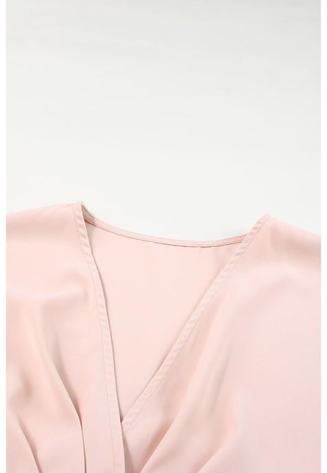 Romper de Mujer Azura Exchange con Escote en V Profundo y Botones en la Cintura Alta en Rosa - Image 5