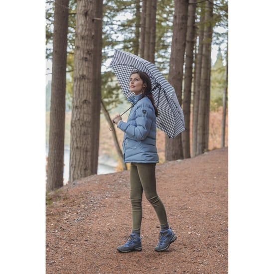 Trespass Womens Brolli Compact Umbrella (Black Check) - Image 3