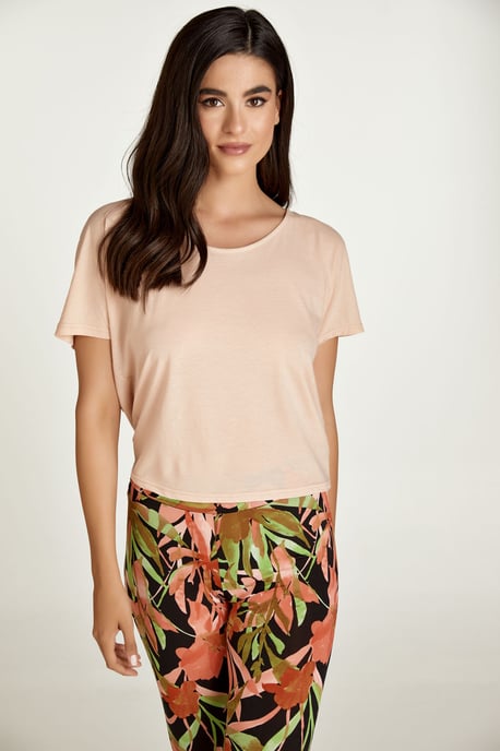 Top rosa polvoriento con espalda drapeada - Image 5