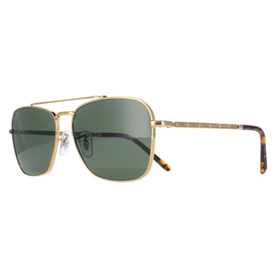 Ray-Ban Square Unisex Gold Green RB3636 New Caravan
