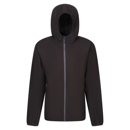 Regatta Mens Navigate Full Zip Fleece Jacket (Black/Seal Grey) - Image 1