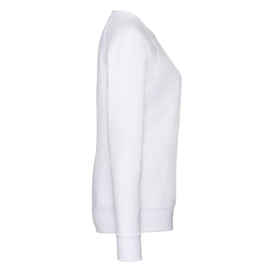 Fruit of the Loom Womens/Ladies Lightweight Lady Fit Raglan Sweatshirt (White) - Image 3