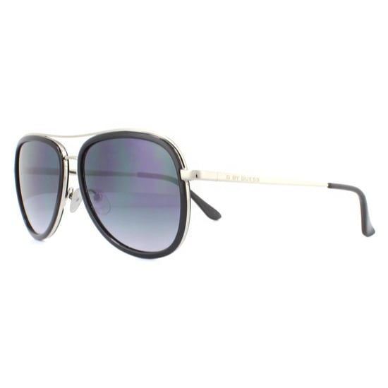 Guess Sunglasses GG1157 06B Shiny Dark Nickeltin Smoke Gradient