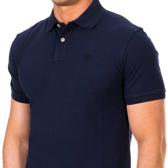Men's short-sleeved polo shirt with lapel collar HM561503