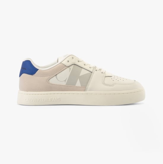 Zapatillas Clásicas de Suela Cup para Hombre Blanco/Hongo/Azul Zafiro - Image 1