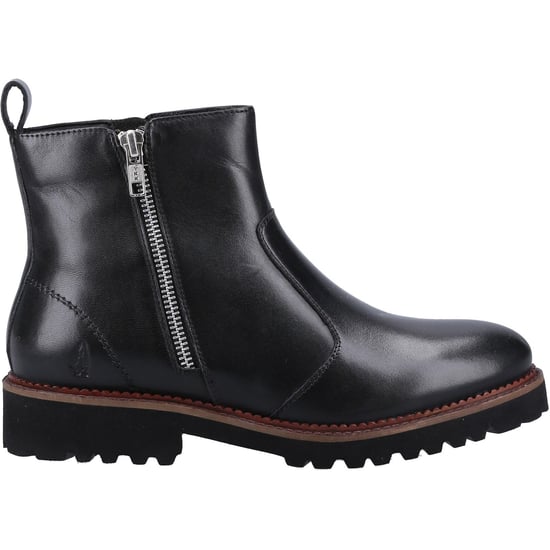 Hush Puppies Grace Zip Suede Women's Black Boots - Image 4