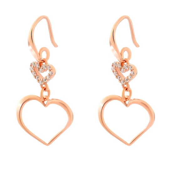 Orphelia 'Alfina' Women's 925 Sterling Silver Drop Earrings - Rose ZO-7383 - Image 3