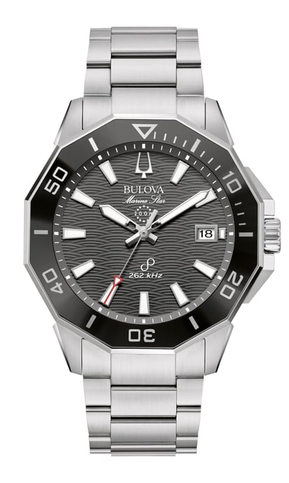 Bulova Marine Star C Series Hpq Precisionist Men's Silver Watch 96B434 - Image 1