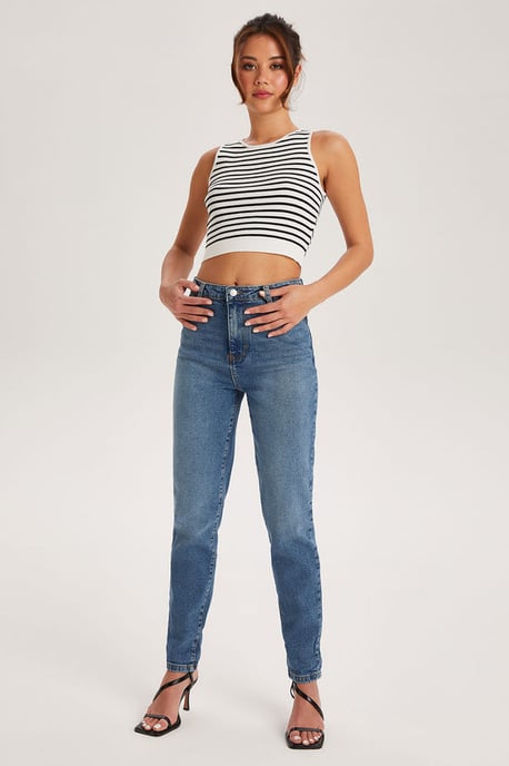 Blue Mom Jean
