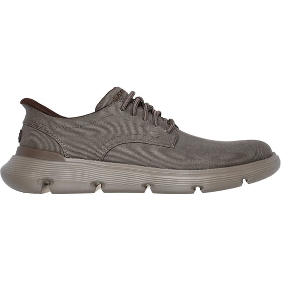 Zapatos de cordones para hombre Skechers Garza Clive de algodón en taupe oscuro - Image 2