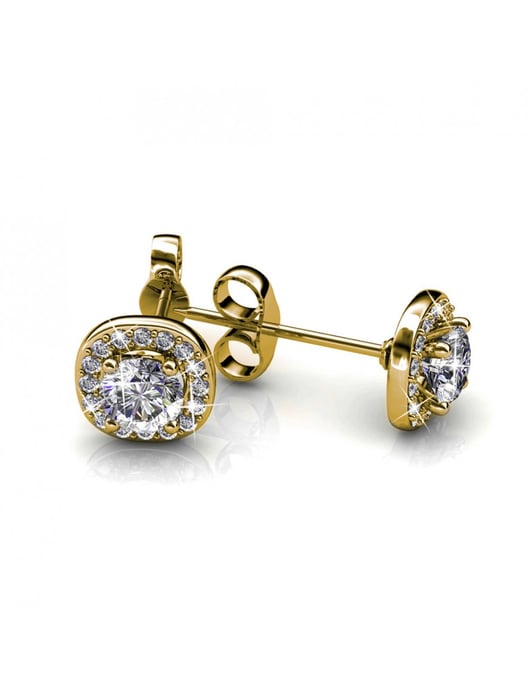 Pendientes Cushy - Oro y Cristal - Image 4