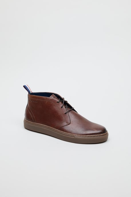 Ben Sherman Parka Leather Men's Brown Boots - Image 1
