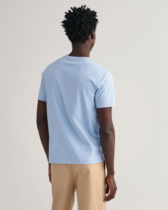 GANT Mens Regular Fit Short Sleeve Shield Logo T-Shirt - Image 2