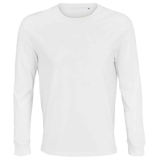SOLS Unisex Adult Pioneer Organic Cotton Long-Sleeved T-Shirt (White) - Image 1