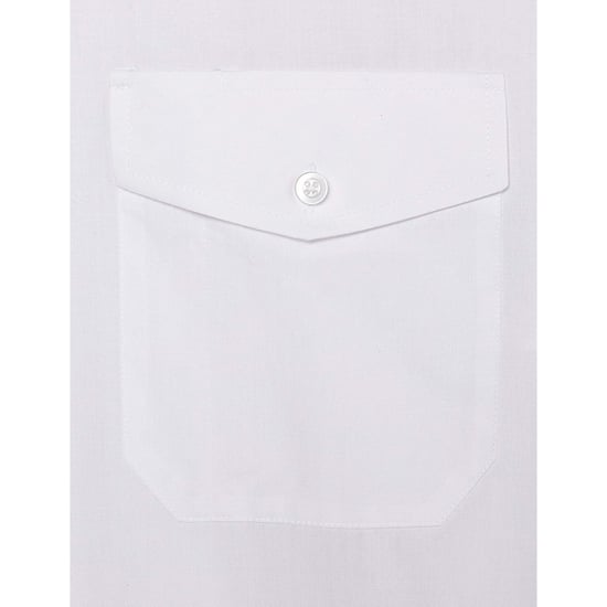 Premier Mens Short Sleeve Pilot Plain Work Shirt (White) - Image 3