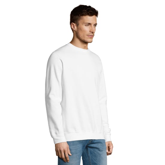 SOLS Unisex Adult New Supreme Sweatshirt (White) - Image 3