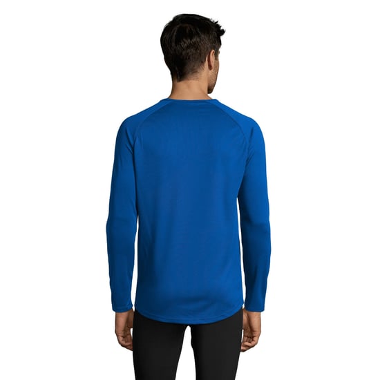SOLS Mens Long-Sleeved Sports T-Shirt (Royal Blue) - Image 2