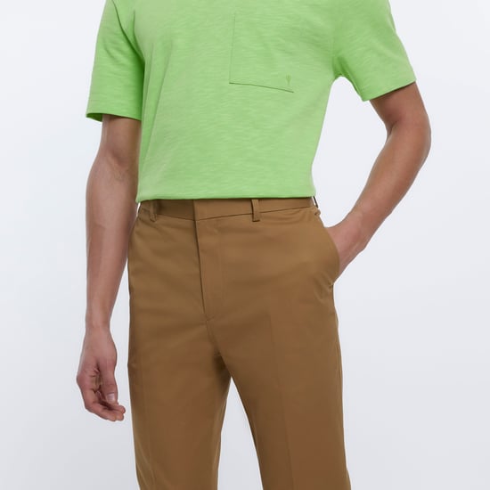 River Island Mens Chino Trousers Stone Holloway Road Tapered