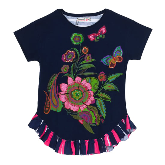 Mimi Rep round neck short sleeve t-shirt 19SGTKXK girl