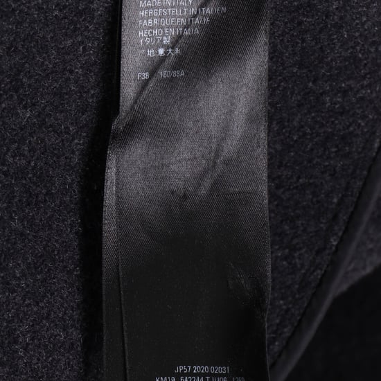 Balenciaga Checked Flannel Coat In Gray Wool