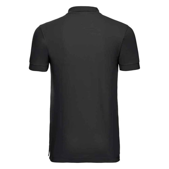 Russell Mens Stretch Polo Shirt (Black) - Image 2