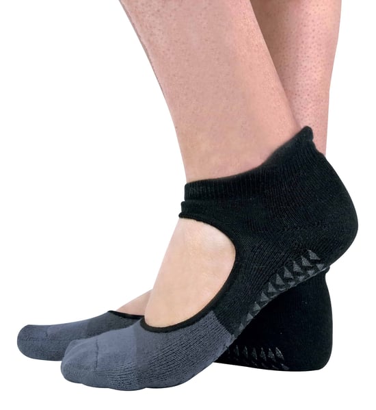 2 Pares de Medias Invisibles para Yoga y Pilates para Mujer con Suela Antideslizante - Image 2