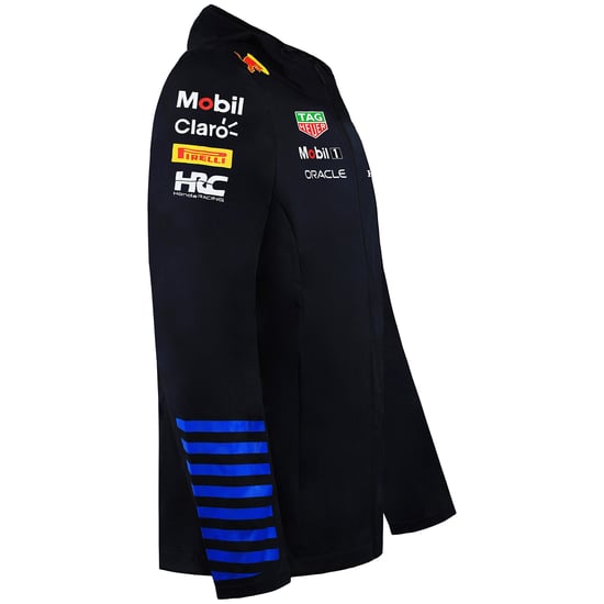 Red Bull Racing F1 Team 2024 Unisex Navy Rain Jacket - Image 2
