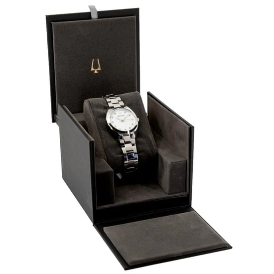 Bulova Surveyor Women's Silver Watch 96P228 - Image 4