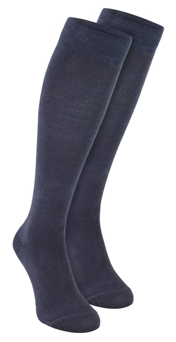 Mens Knee High Bamboo Socks | Sock Snob | 2 Pair Multipack | Breathable | Moisture Wicking - Grey - Image 1