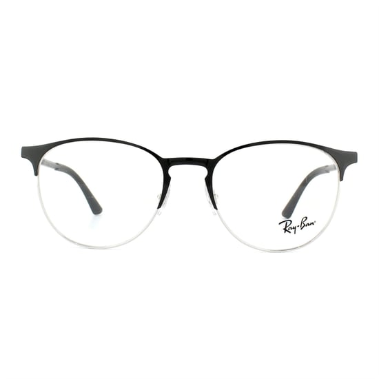 Montura de Gafas Ray-Ban 6375 2861 Plata en la Parte Superior Negra 51mm - Image 1