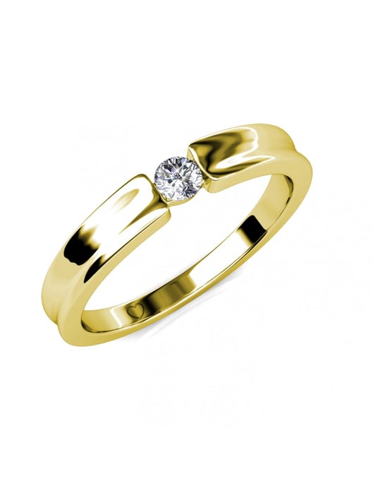 Anillo Simplicity - Oro y Cristal - Image 1