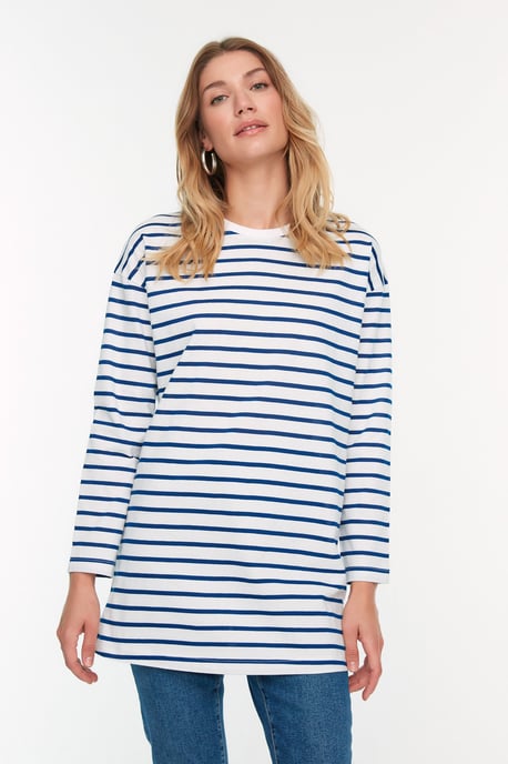 Trendyol Women's  Striped  Modest Tunic - Image 2