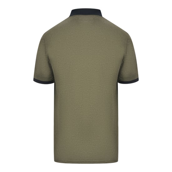Polo verde oliva jaspeado con bloques de Lyle & Scott - Image 2