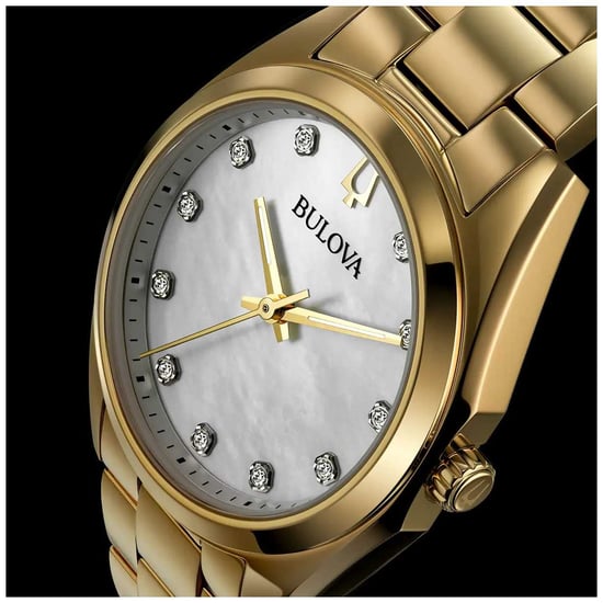 Bulova Surveyor Women's Gold Watch 97P172 - Image 3