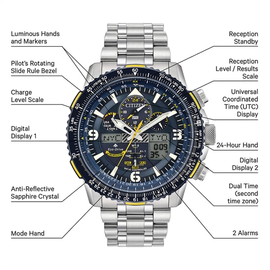 Citizen Promaster Skyhawk A-t Men's Silver Watch JY8078-52L