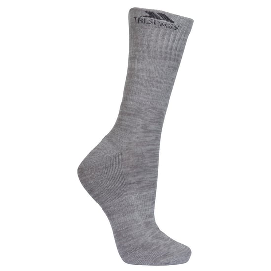 Trespass Mens Jackbarrow Trekking Socks (Pack Of 3) (Carbon Melange/Stone Melange/Black) - Image 3