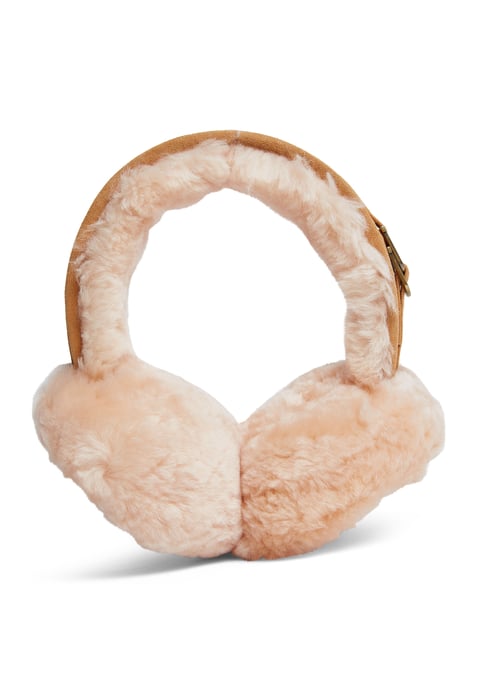 Womens Winter Super Soft Fluffy Tan Ear Muffs Warm and Cozy Ear Warmers