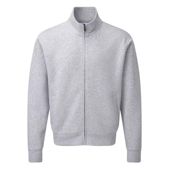 Russell Mens Authentic Sweat Jacket (Light Oxford Heather) - Image 1
