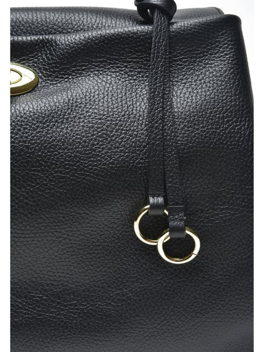 Luisa Vannini SS22 LV 1782T Black Leather Bag - Image 3